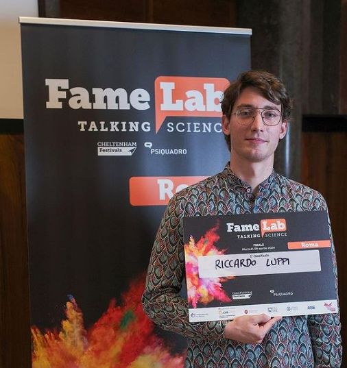 Cristiano Luppi, vincitore di "FameLab Roma 2024"